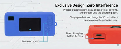 Silicone Case for Kodak CHARMERA Keychain Digital Camera Blind Box, Photo Mini Keychain Camera Sleeve - Camera NOT Included