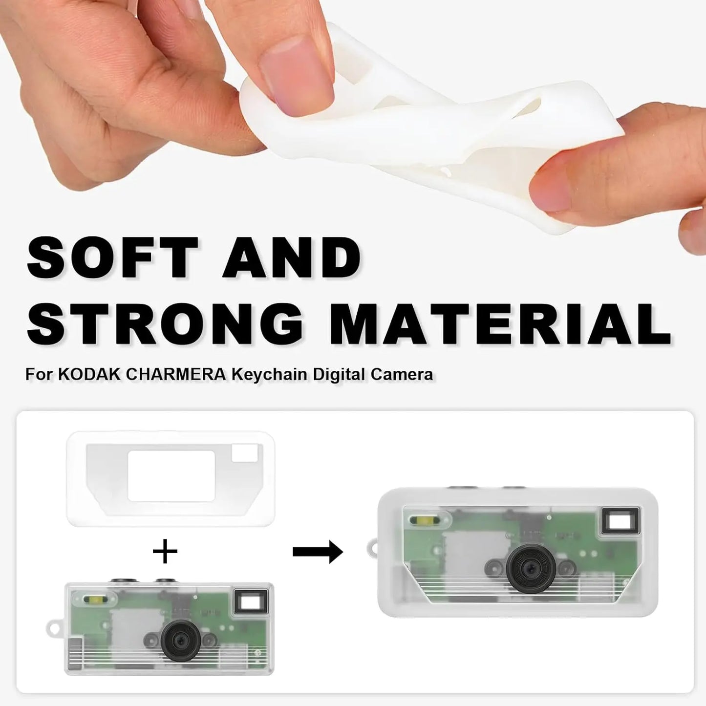 Silicone Case for Kodak CHARMERA Keychain Digital Camera Blind Box, Photo Mini Keychain Camera Sleeve - Camera NOT Included