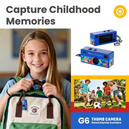 Thumb-sized Retro Camera Keychain; Portable Mini Action Recorder; LCD Screen Display; HD 1080P Video