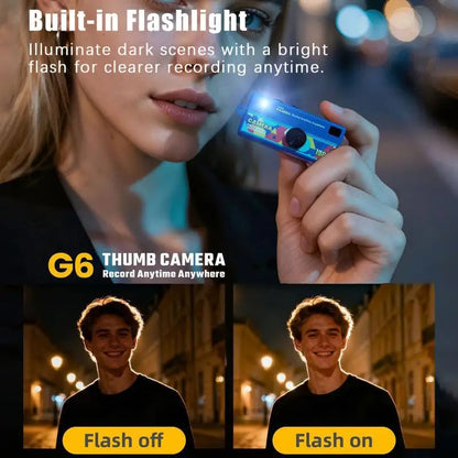 Thumb-sized Retro Camera Keychain; Portable Mini Action Recorder; LCD Screen Display; HD 1080P Video