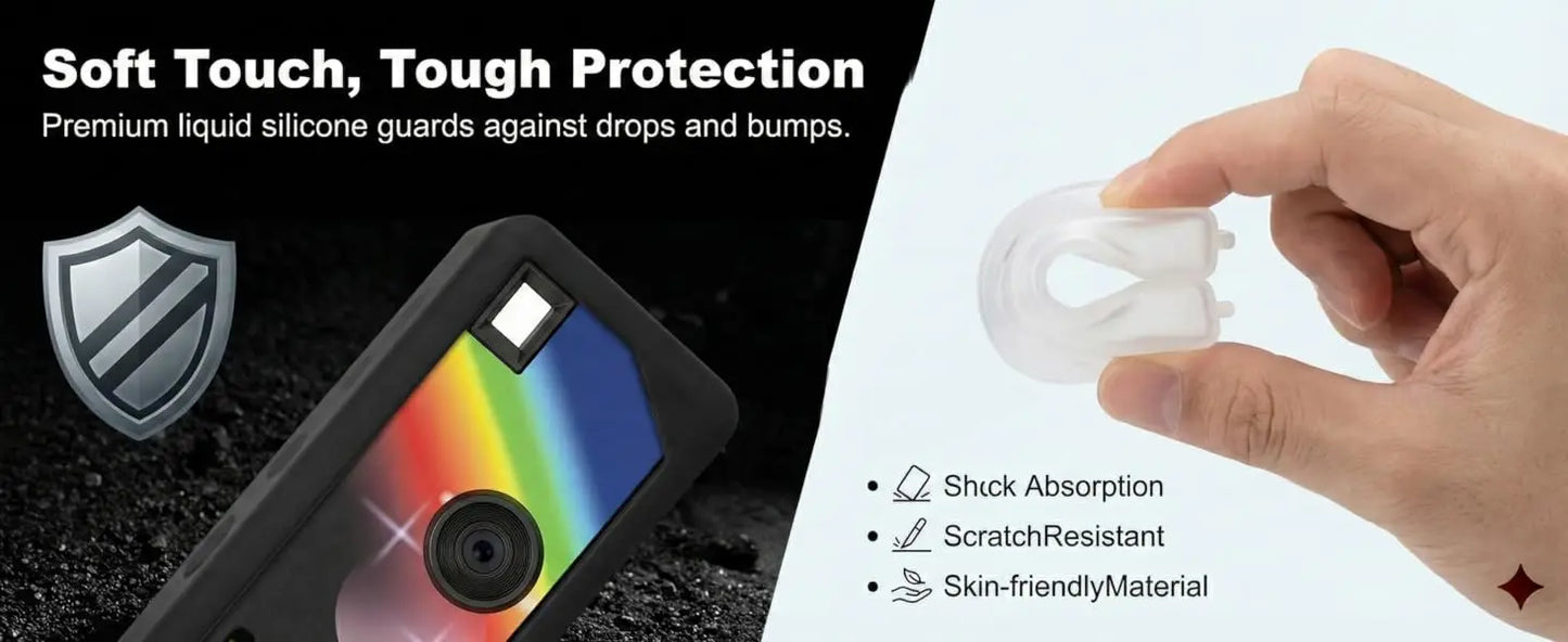 Silicone Case for Kodak CHARMERA Keychain Digital Camera Blind Box, Photo Mini Keychain Camera Sleeve - Camera NOT Included