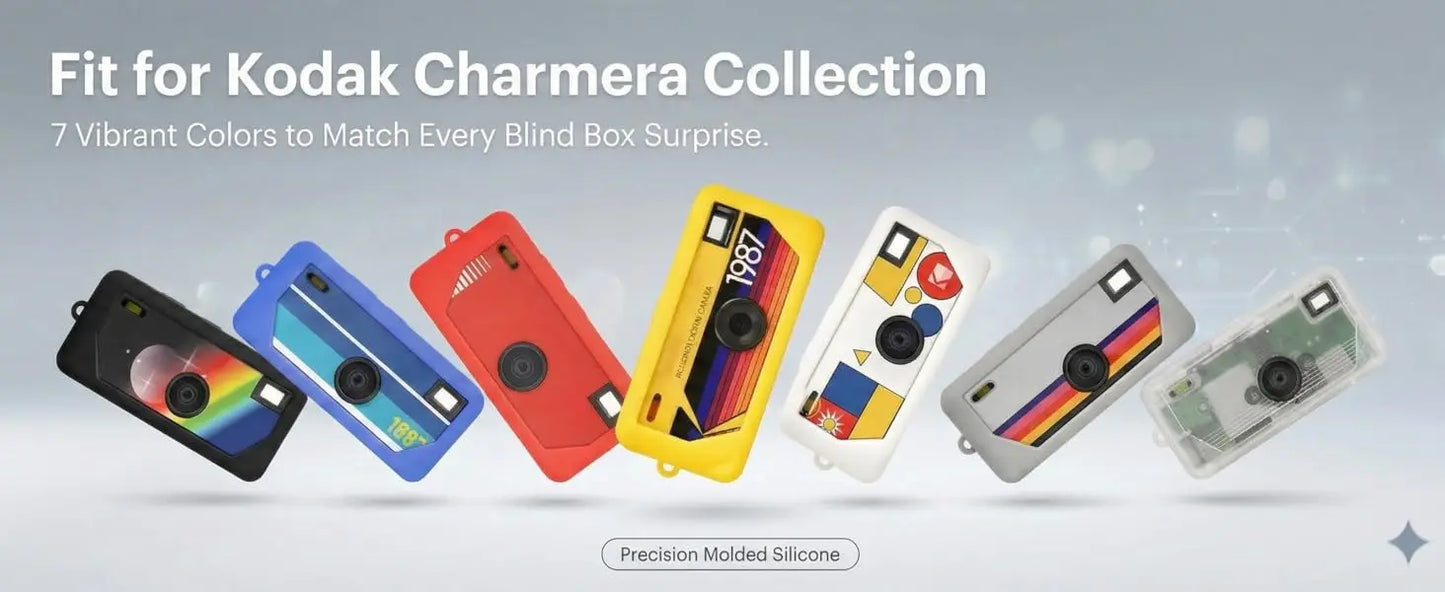 Silicone Case for Kodak CHARMERA Keychain Digital Camera Blind Box, Photo Mini Keychain Camera Sleeve - Camera NOT Included