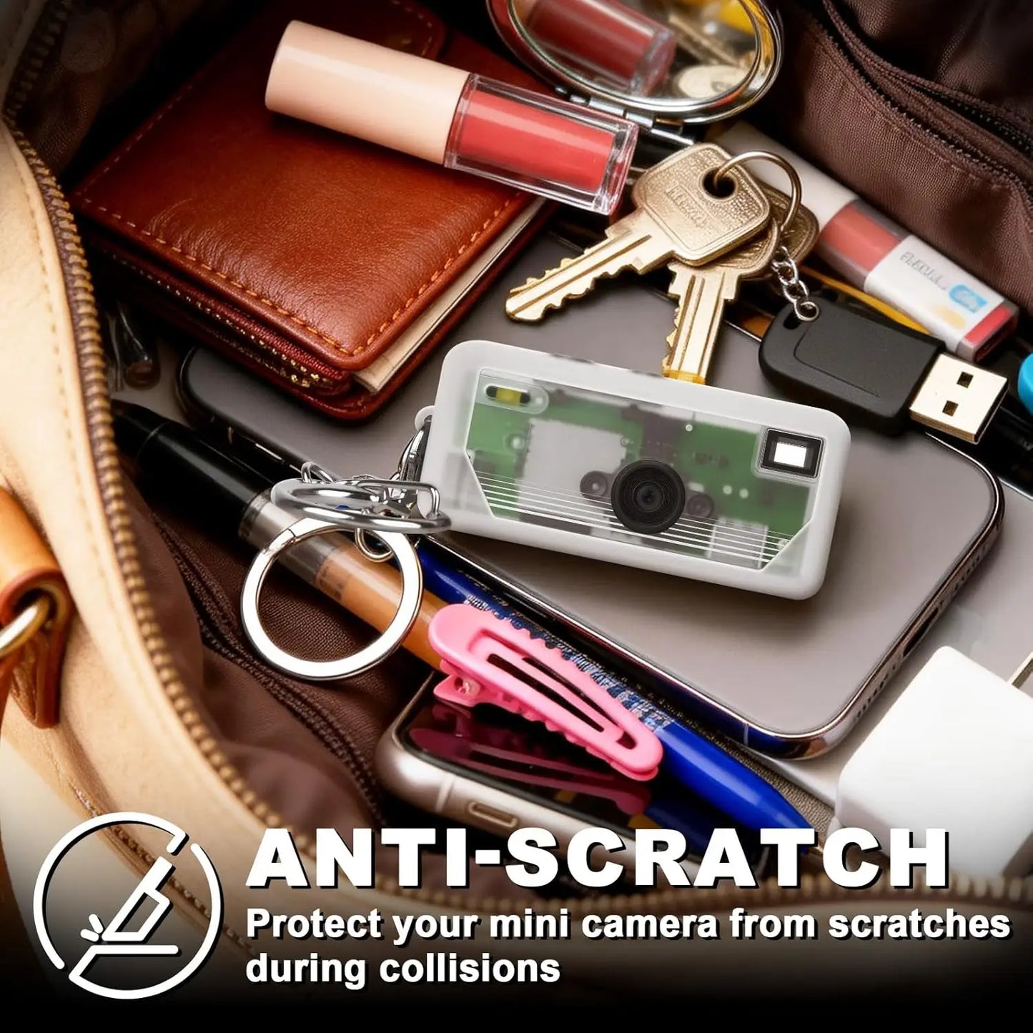 Silicone Case for Kodak CHARMERA Keychain Digital Camera Blind Box, Photo Mini Keychain Camera Sleeve - Camera NOT Included