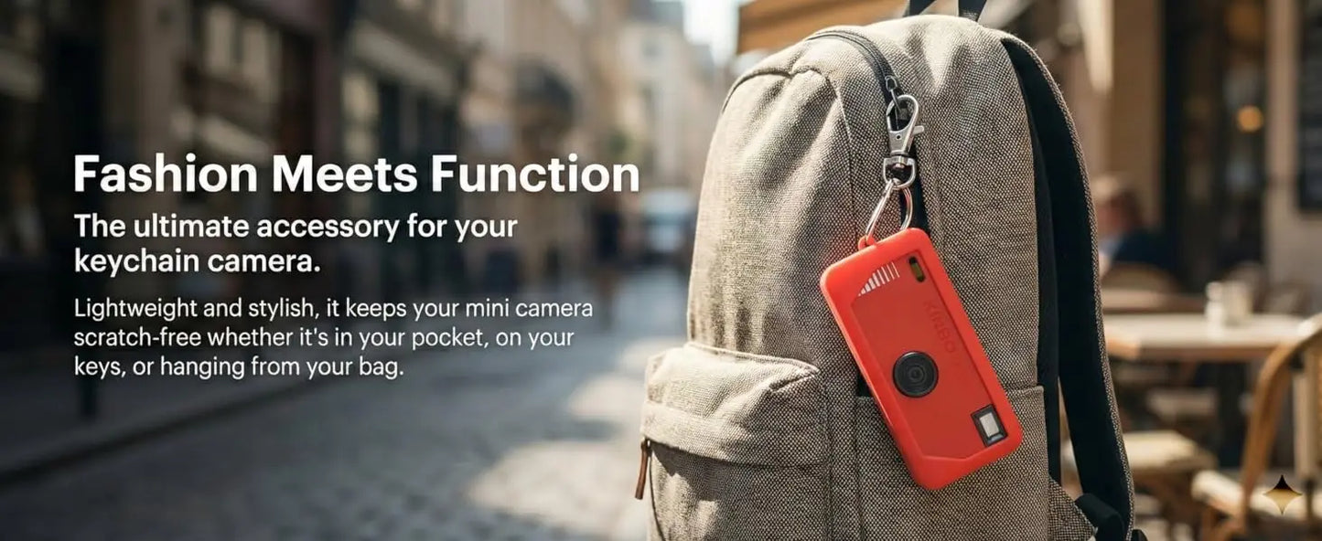 Silicone Case for Kodak CHARMERA Keychain Digital Camera Blind Box, Photo Mini Keychain Camera Sleeve - Camera NOT Included