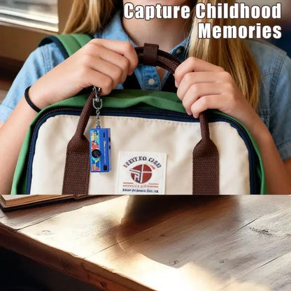 Thumb-sized Retro Camera Keychain; Portable Mini Action Recorder; LCD Screen Display; HD 1080P Video