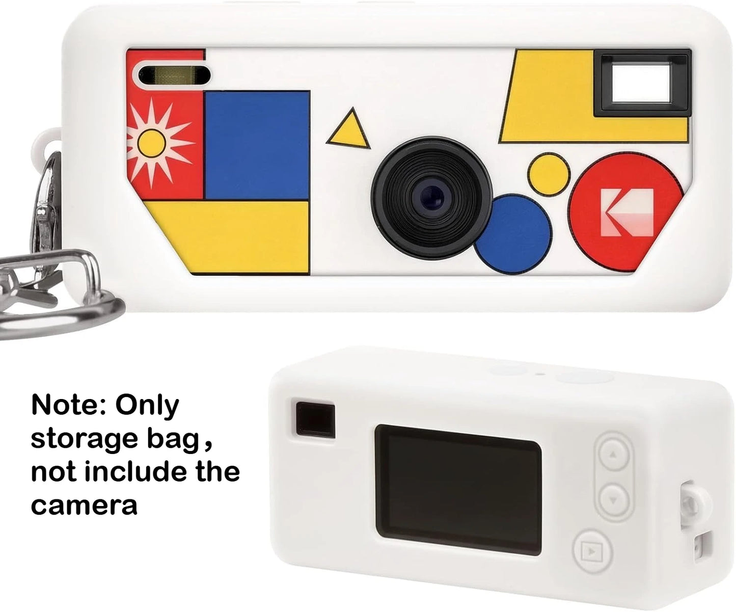 Silicone Case for Kodak CHARMERA Keychain Digital Camera Blind Box, Photo Mini Keychain Camera Sleeve - Camera NOT Included